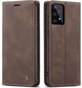 CaseMe Book Case - Geschikt voor Samsung Galaxy A53 Hoesje - Donkerbruin