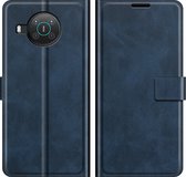 Coverup Deluxe Book Case - Geschikt voor Nokia X10 / X20 Hoesje - Blauw