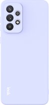 IMAK Slim-Fit TPU Back Cover - Geschikt voor Samsung Galaxy A33 Hoesje - Lila