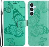 Butterfly Book Case - Coque Samsung Galaxy A54 - Vert