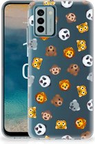TPU bumper geschikt voor Nokia G22 Dieren Emojis
