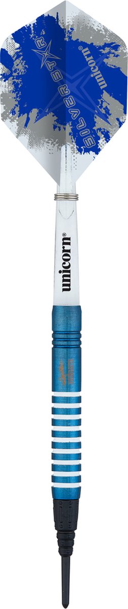 Unicorn Gary Anderson Silver Star 80% Soft Tip - Dartpijlen 17 Gram
