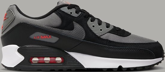 Sneakers Nike Air Max 90 "Black Red Grey" - Maat 44