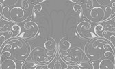 Swirl Pattern Grey Photo Wallcovering