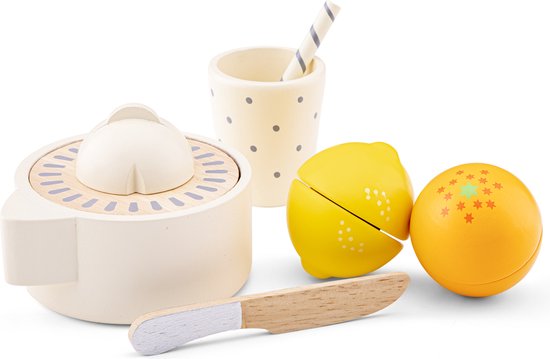 New Classic Toys houten Fruit op snijplank snijset | wehkamp