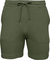 Unisex fleeceshort korte broek Bella+Canvas Military Green - XL