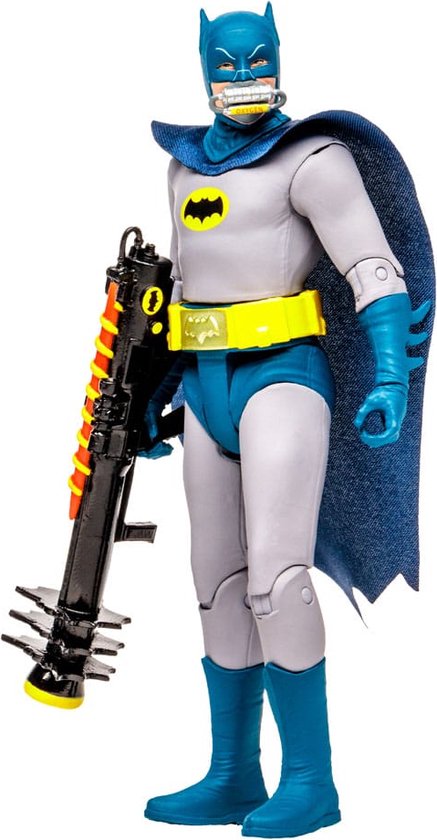 McFarlane DC Retro Action Figure: Batman 66 Robot Batman (fumetti) 15 Cm, Con Accessori E Base