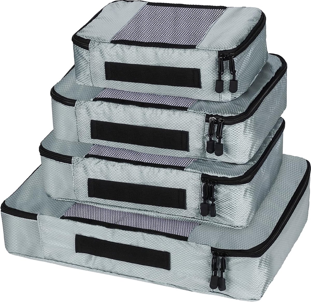 Shrubz Cubes D'Emballage Voyage 12 Pièces - Organisateurs De Bagages Étanches Gris Foncé - Sacs De Compression Multifonctions