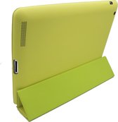Apple iPad 2 (jaar 2011) modelnr. A1395 - A1396 - A1397 // iPad 3 (jaar 2012) modelnr. A1416 - A1430 - A1403 // iPad 4 (jaar 2012) modelnr. A1458 - A1459 - A1460 Smart Cover Case inclusief Achterkant Back Cover Hoes - Kleur Geel