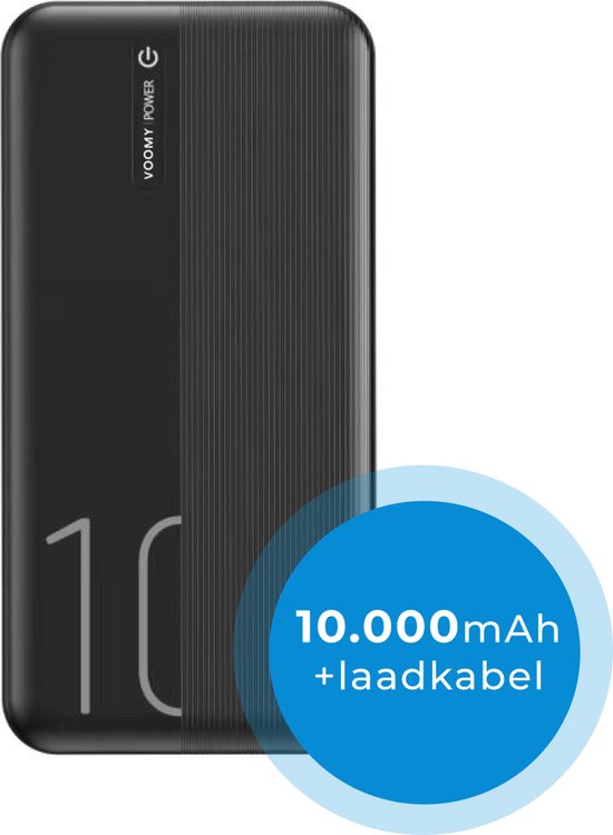 Voomy Powerbank - 10000 mAh - USB A - Universeel Iphone & Samsung -  Inclusief... | bol
