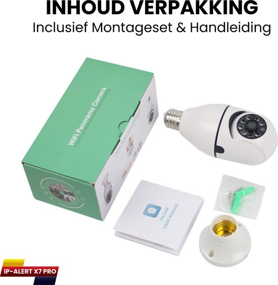 Alert - IP Camera Lamp E27 Fitting - Indoor Spy Cam - Verborgen  Bewakingscamera -... | bol