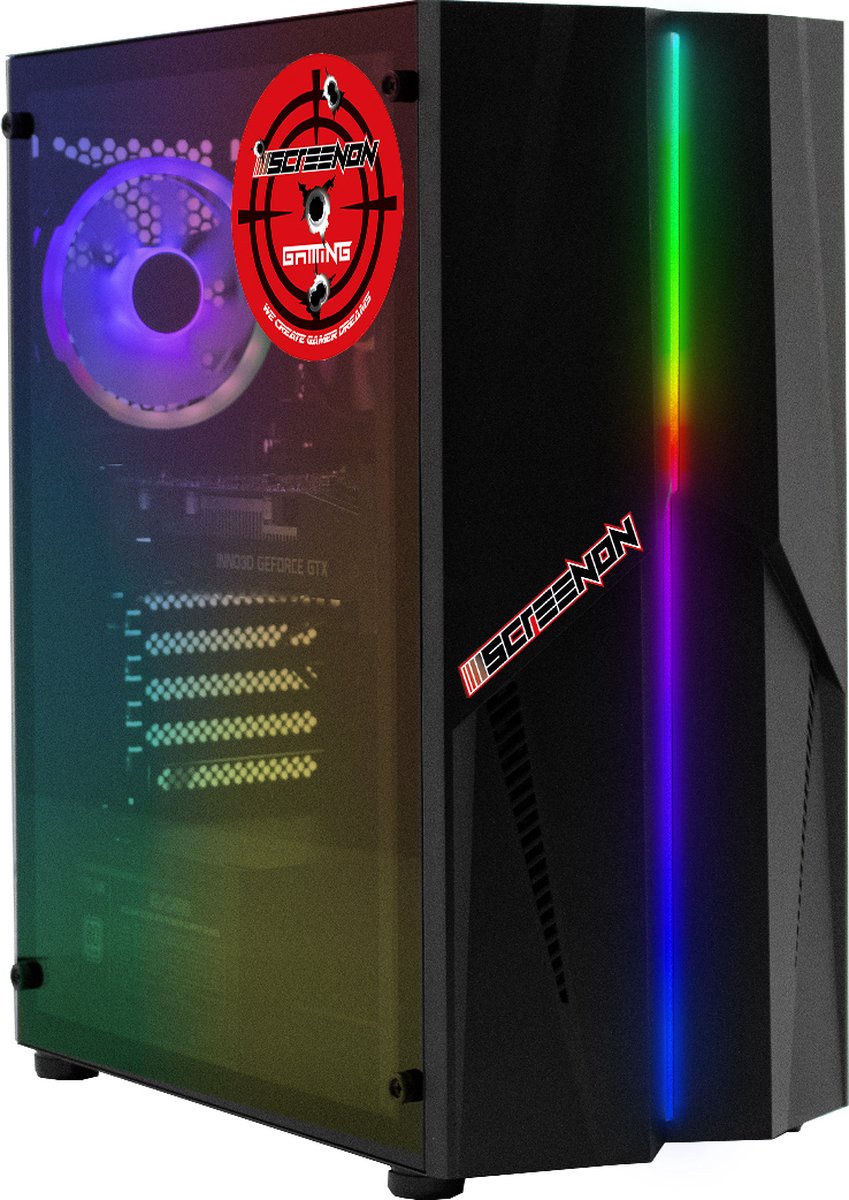 ScreenON - Intel Core i3 - 240GB M.2 SSD + 1TB HDD - RX 550 2GB - GamePC.X51199
