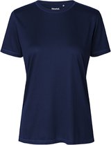 Bol.com Damessportshirt 'Performance' met korte mouwen Navy - S aanbieding