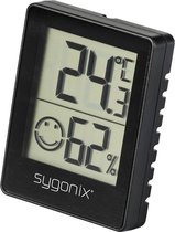 Sygonix Thermo- en hygrometer Zwart