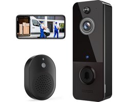 Draadloze Draadloze Deurbel Camera - IP65 2.4G - Batterij - Zonder abo - AI nee - 1080p