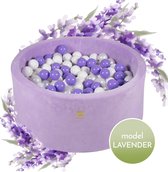 Ballenbak fluweel 40cm - Lavendel Set - Ballen inbegrepen
