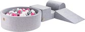 Speelset Rami - XL - Grijs - inclusief 200 ballen - Lichtroze, grijs, wit