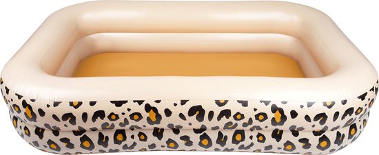 Swim Essentials | Beige Panterprint Opblaas Zwembad 211 x 132 x 46 cm