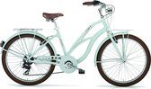 Vélo Cruiser Blue - Avec 7 vitesses - Taille de roue 26 pouces - Lowrider - Beach chopper - Vélo pour homme - Vélo de ville - Taille de cadre 45cm
