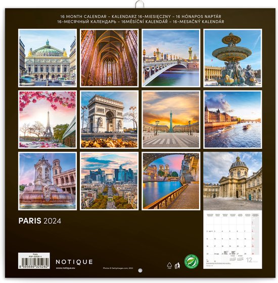 Calendrier Paris 2024 Presco bol