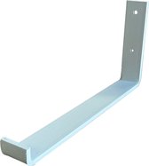 GoudmetHout Industriële Plankdrager L-vorm UP 30 cm - Per Stuk - Staal - Mat Wit - 4 cm x 30 cm x 15 cm