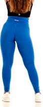 Blend sport leggings dames - squatproof, contour & taille haute - bleu azur