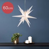 Witte hangende sterrenlamp met LED verlichting - 60cm