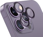 Casemania Camera Lens Glas Geschikt voor Apple iPhone 14 Pro Max - Gehard Glas Camera Protector - Paars