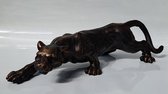 Denza - Jaguar en fonte décoration grand et lourd modèle - longueur 42 cm - prédateur félin