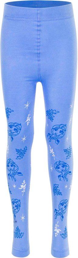 Disney Frozen Meisjes Legging - Thermolegging - Blauw - Maat 92/98