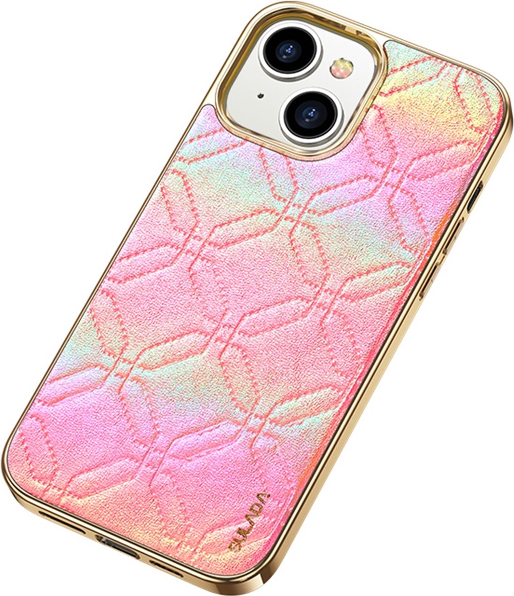 Sulada SoftTouch telefoonhoesje voor de iPhone 14 Plus Helder Rood