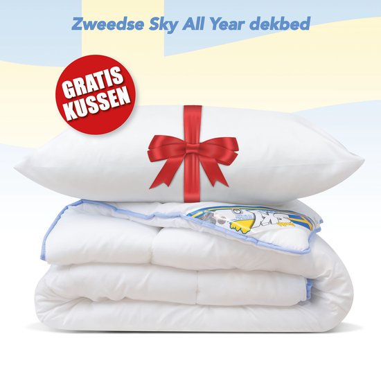 Dekbed toute l'année Swedish Sky + 1 kussen cadeau