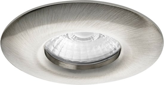 LED IP65 Badkamerspot Winston -Rond RVS Look -Warm Wit -Dimbaar -3W -Philips LED