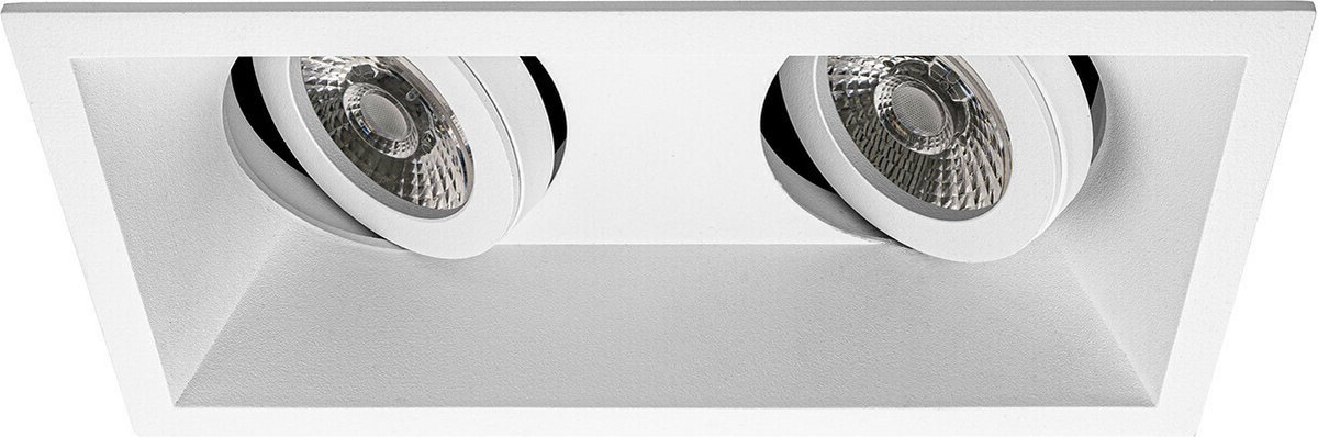 Premium Inbouwspot Martell Wit Verdiepte dubbele spot Koel Wit (4000K) Met Philips LED