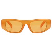 Nivó Zonnebril | Kimi Orange – Oranje Zonnebril – Koningsdag Zonnebril – Dames & Heren - Gepolariseerd - Festival Zonnebril - UV400 Filter - Gratis Luxe Brillenhoes