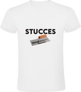Stucces Heren T-shirt - stukadoor - spaan - vakman - stucwerk - plafondwerker