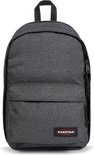 Grijze Eastpak rugzak met voorvak, Eastpak logo.