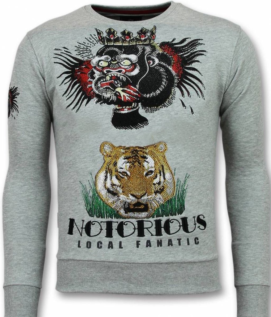 Conor Notoriuous Tattoo Sweater - Grijs