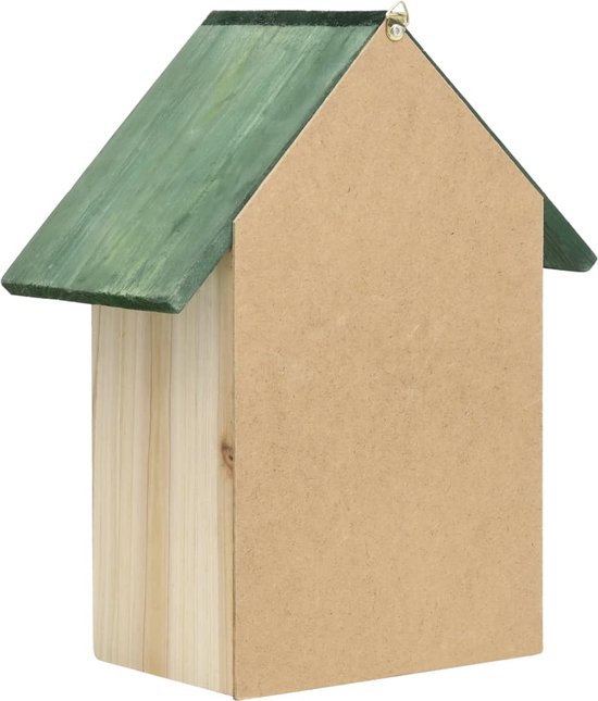 vidaXL Hôtels à insectes 2 pcs Bois d'épicéa massif 23 x 14 x 29 cm