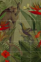 IXXI Welcome to the Jungle - Wanddecoratie - Bloemen en Planten - 80 x 120 cm