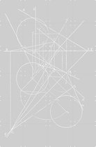 IXXI Compases Grey - Wanddecoratie - Line art - 80 x 120 cm