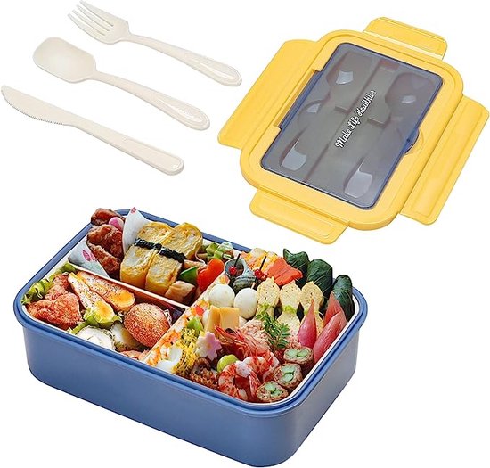 PinkSheep Bento lunchbox voor kinderen met waterdichte lunchcontainers van 1200 ml met 3 vakken, BPA-vrije waterfles, geïsoleerde lunchtas voor school, meisjes