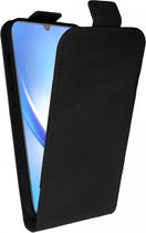 Étui à rabat vertical Rosso Element Ce produit est compatible avec le Samsung Galaxy A53 | Étui portefeuille | Étui avec porte-cartes | Fermeture magnétique | Deux laissez-passer | Noir
