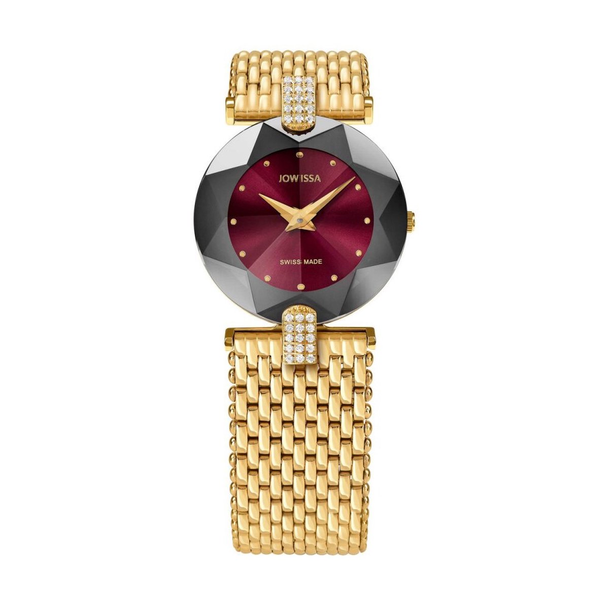 Jowissa - J5.014.M - Polshorloge - Dames - Quartz - Facet Strass