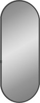 vidaXL - Wandspiegel - 50x20 - cm - ovaal - zwart