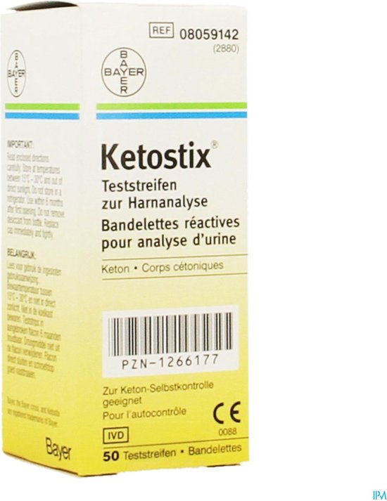 Ketostix - 50 stuks - Ketoseteststrip | bol