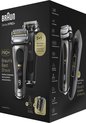 Braun Series 9 Pro+ grafiet scheerapparaat met SmartCare center en PowerCase, "Braun's Best Shave".