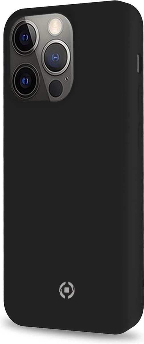 Celly - Cromo Back Cover iPhone 13 Pro Max - Kunststof - Zwart -