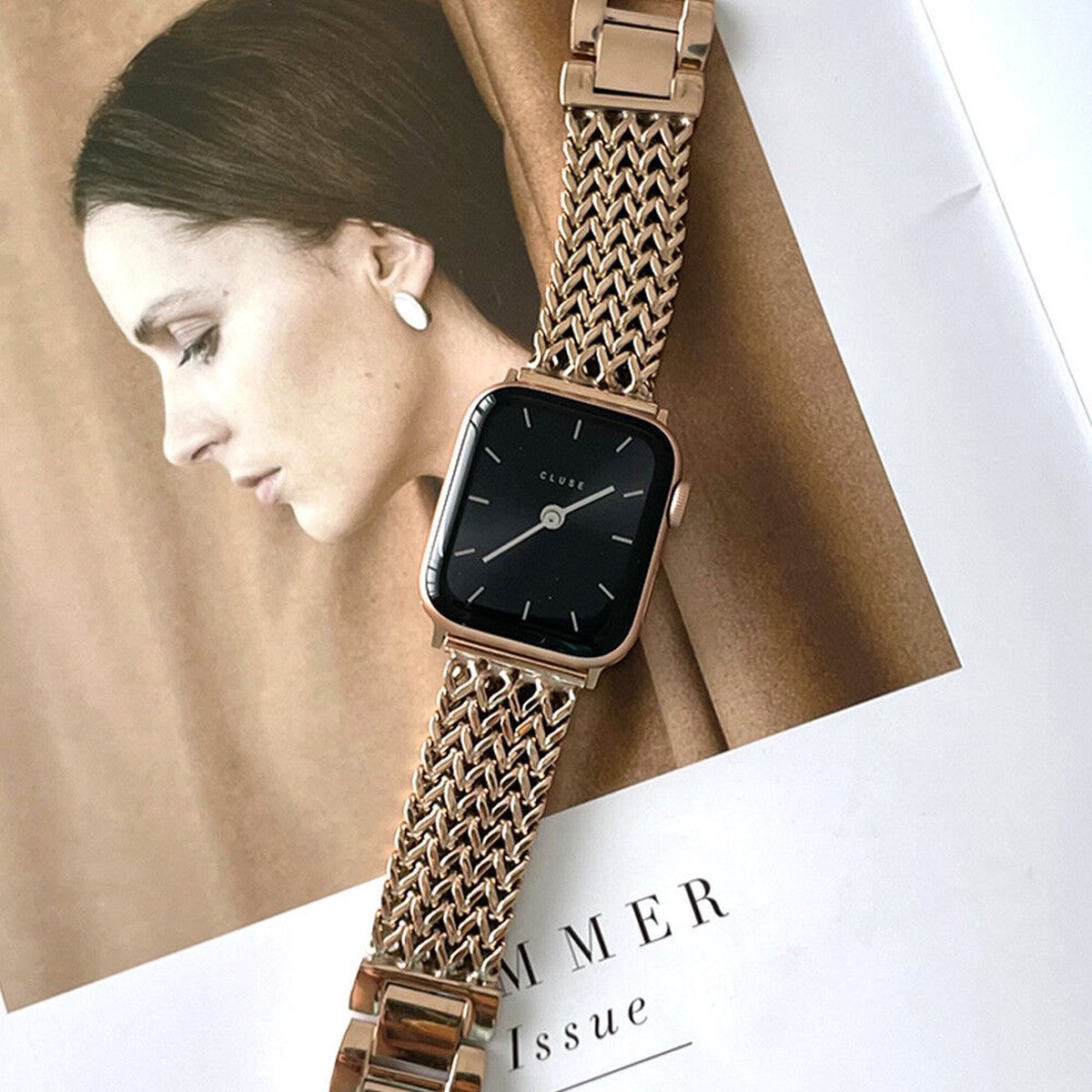 Apple watch bandje staal sale