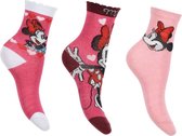 Minnie Mouse - chaussettes Minnie Mouse - 3 paires - taille 31/34